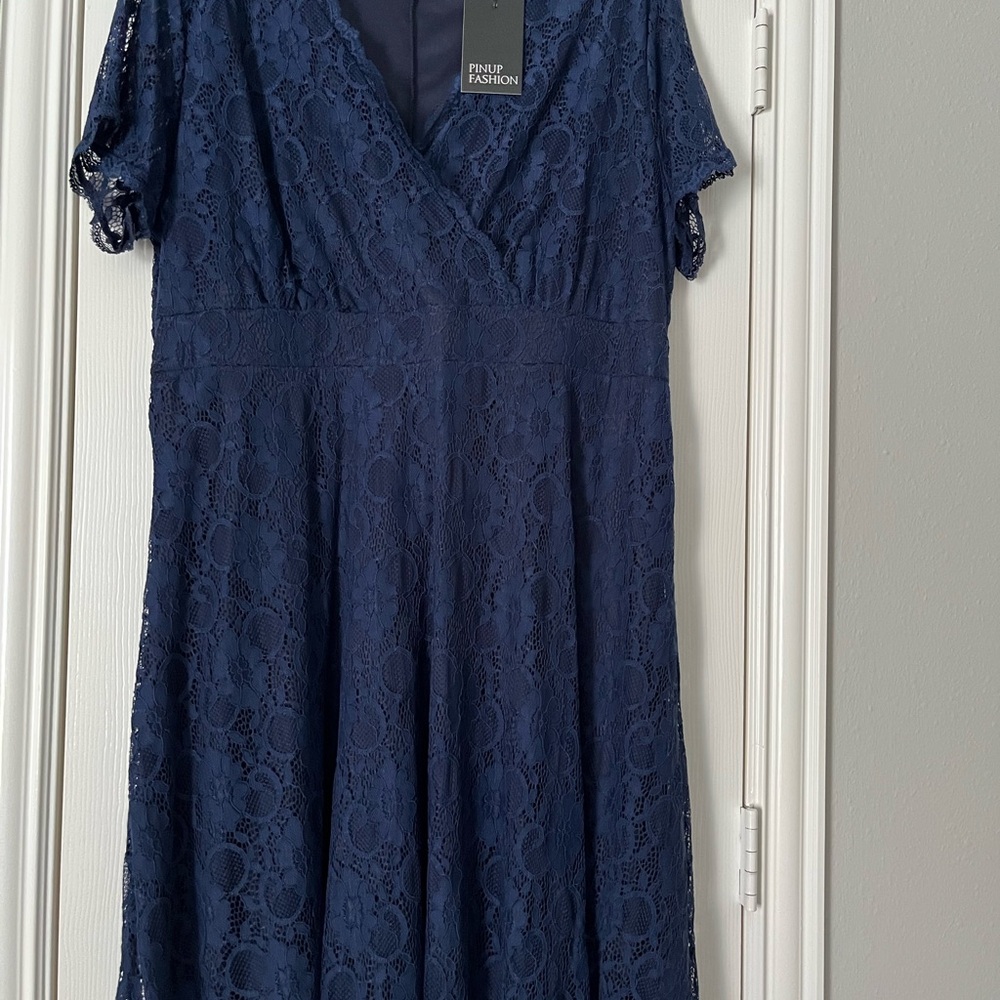 Navy Lace Dress